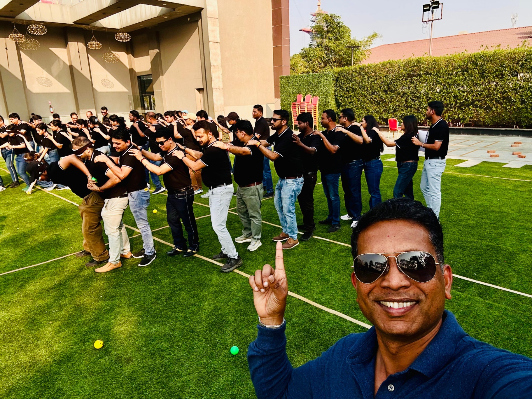 Team alignment in motion - outdoor offsite