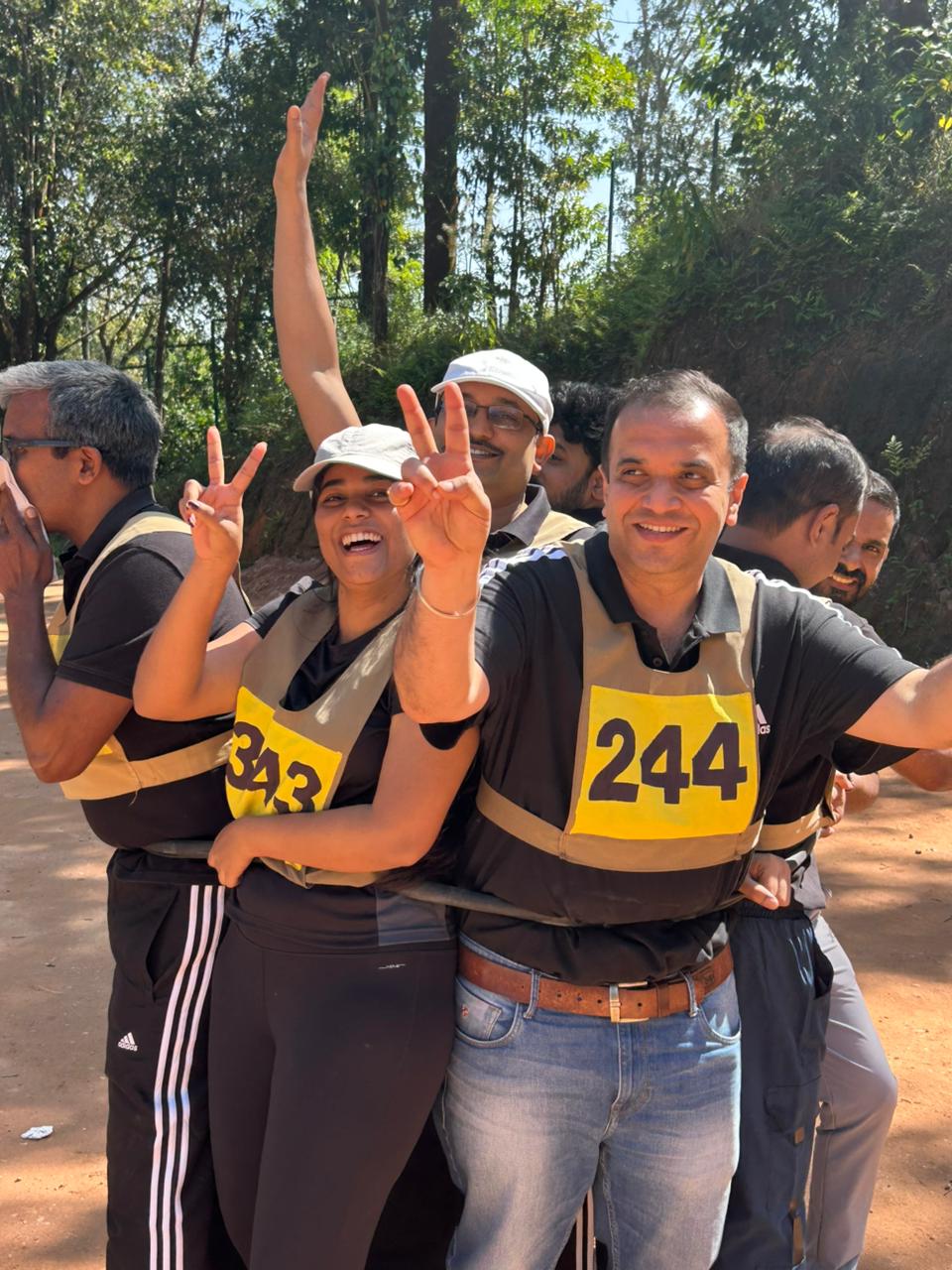 Victory smiles - the buddy run