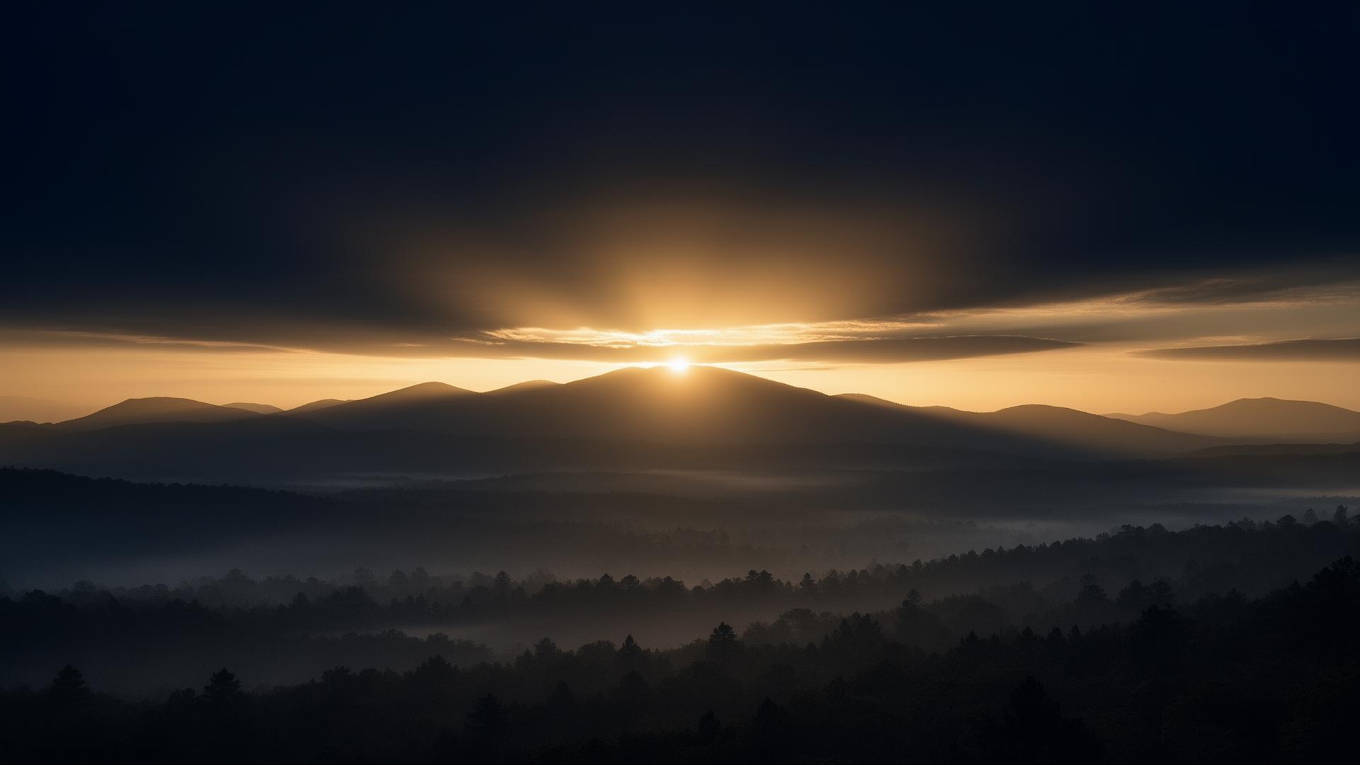 Horizon at dawn